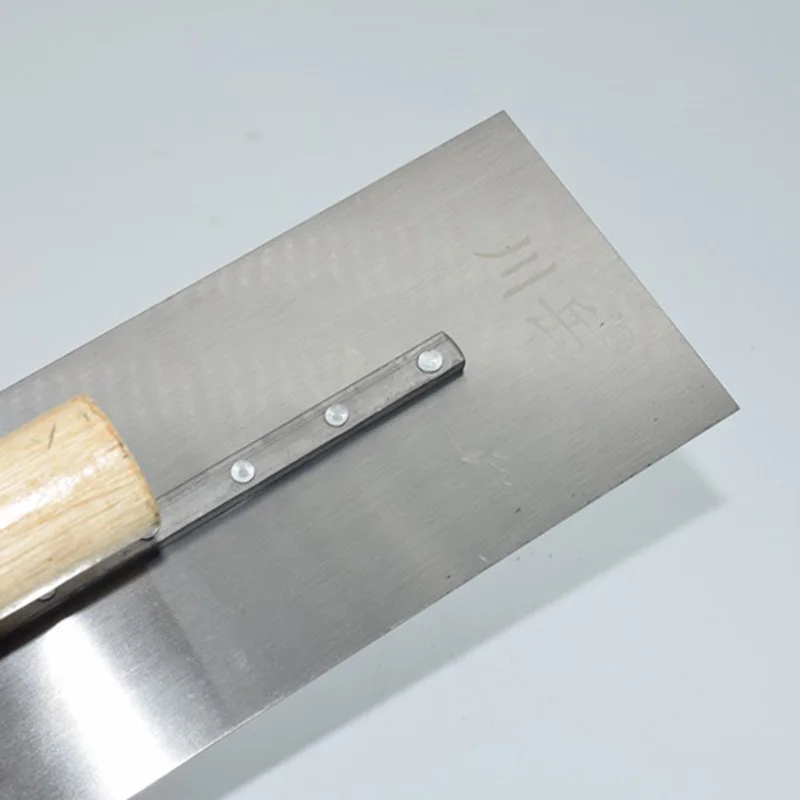 Imagem -05 - Gesso Trowels Putty Knife Cement Knife Aço Carbono Cabo de Madeira Alvenaria Trowel Raspador Knife Ferramentas Drywall 270 mm 300 mm