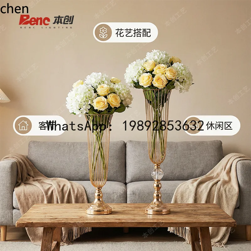 

iron table flower stand flower wedding styling arrangement t-stage road guide flower stand simple table casual shelf