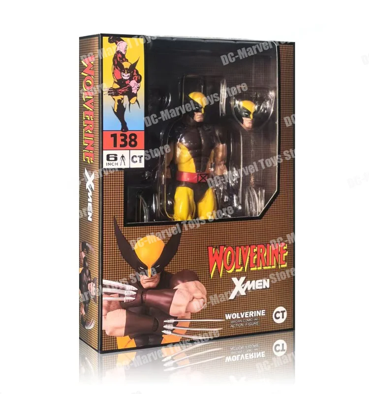 In Stock Ct Toys Wolverine Mafex 138 Brown Comic X-Men Logan Howlett Anime Action Figures Shf Models Statue Customized Toy Gifts