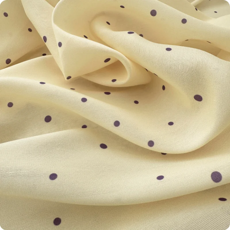 

Ins-style irregular polka dot printed polyester fabric, handcrafted diy hair band, halter top, children's clothing fabric