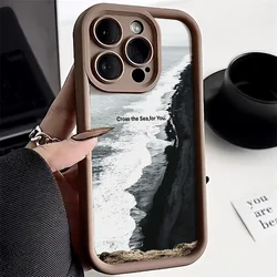 Sky Sea funda para Samsung A55 A54 5G A53 A52 A51 A50 A35 A34 A32 A24 A23 A15 A14 A13 A05 S22 Plus S23 S24 Ultra S21 S20 FE