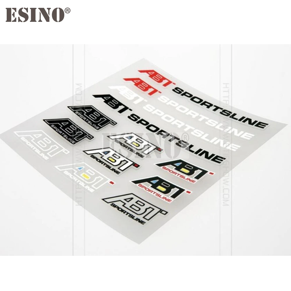تصفيف السيارة ABT موضوع الزخرفية ملصق حائط من الفينيل مجموعة الإبداعية ملصق مجموعة لأودي ABT A1 A3 A4 A5 A6 A7 TT R8 Q3 Q5 Q7