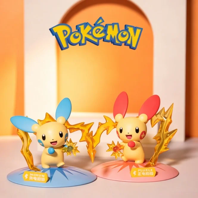 ファンイズム公式ポケモンフィギュア-モルペコ-プラスレ-ミンン-アニメコレクタブルフィギュア-デスクトップ装飾-ディスプレイオーナメント-箱入りおもちゃ-ギフトトイ