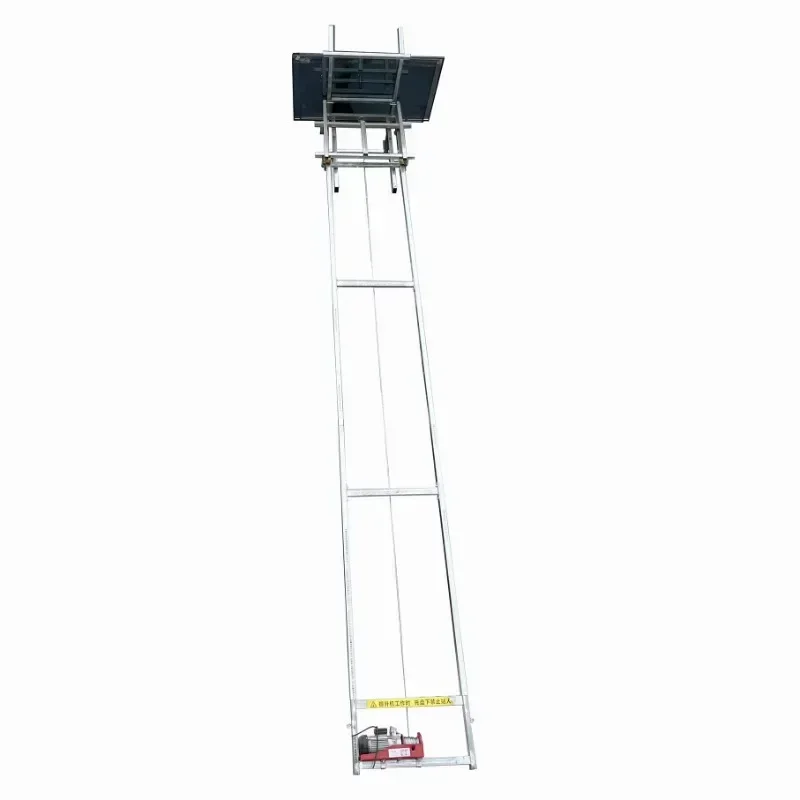 Electric freight elevator solar panels for building elevators