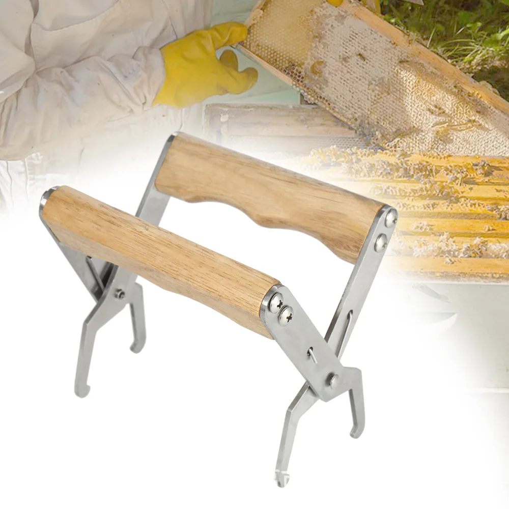 Beekeeping Frame Gripper, Frame Holder, Frame Lifter Tool - Stainless Steel Beekeeping Equipment Bee Hive Frame Grip Tool