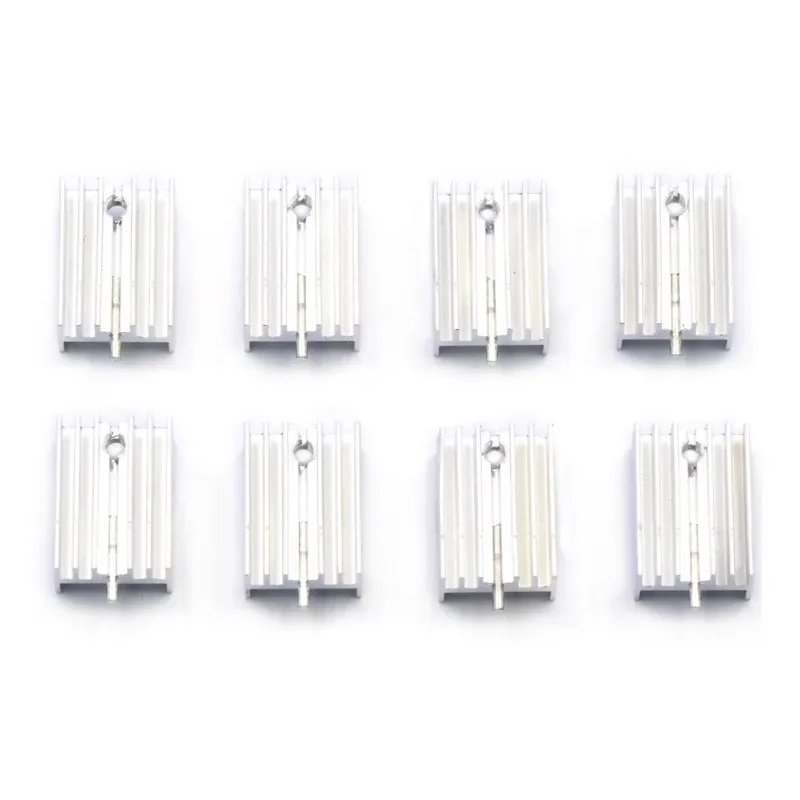 5PCS 15 * 10 * 21 Needle Transistor Heat Sink Aluminum Alloy TO-220 (5 Pieces)