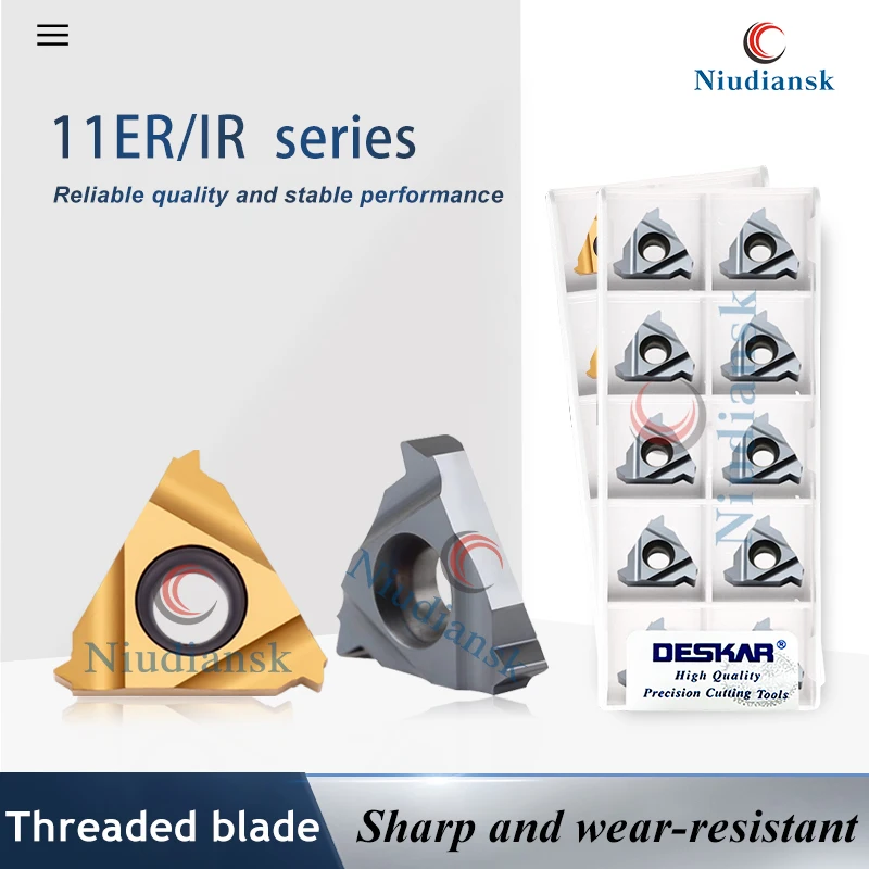 

CNC lathe proces Threading Tool 11 IR/ER 0.5/0.75/2.5 ISO LDA 11 IR 1.0 ISO LDC Series Threaded Blade Material Part Cutting Tool