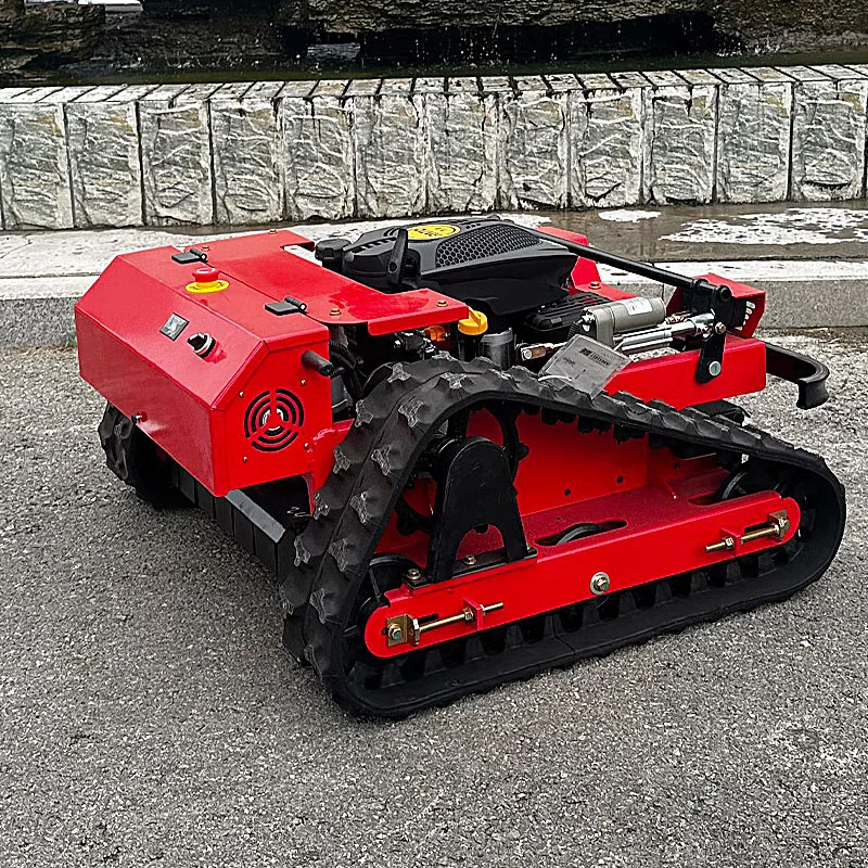 

Customized CE EPA Approved All Terrain RC Grass Cutter Garden Crawler Remote Control Robot Lawn Mower With Snow Blade