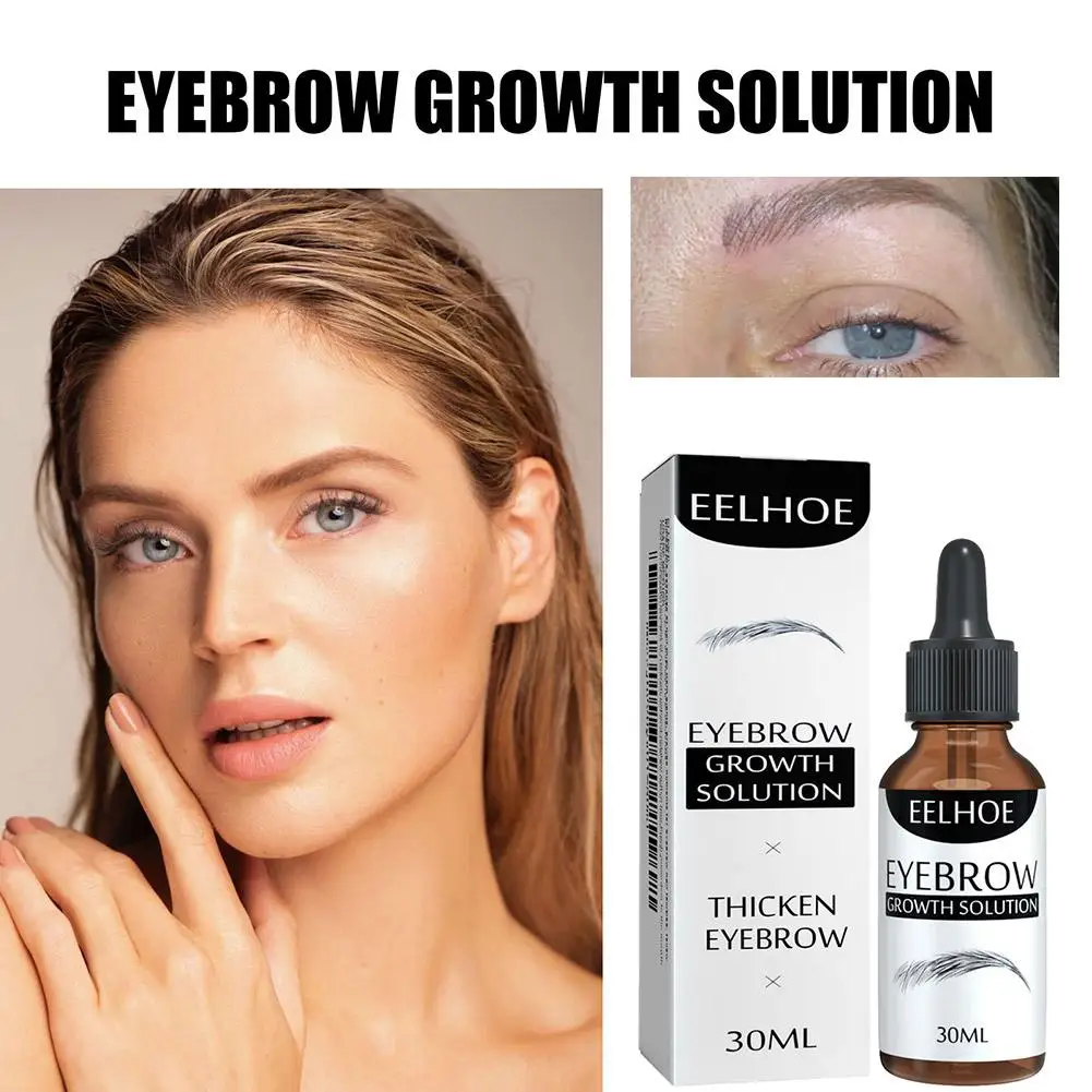 30ml Eyebrow Eyelash Solution Rapidly Grows Eyebrows Of Hair Promotes Follicles Growth F5B4