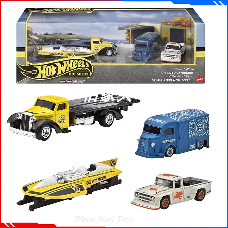 

Hot Wheels Moon Eye Garage Gmh39 Seaplane Citroen Truck Toyota Stout Drift Vehicle Alloy Car Model Car Model Collection Gift