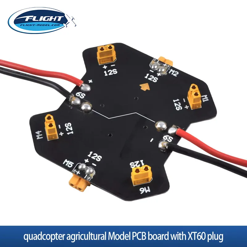 

1 Pcs Of Quadcopter Agricultural Model PCB Board With XT60 Plug Distribution Board DIY Spare Parts