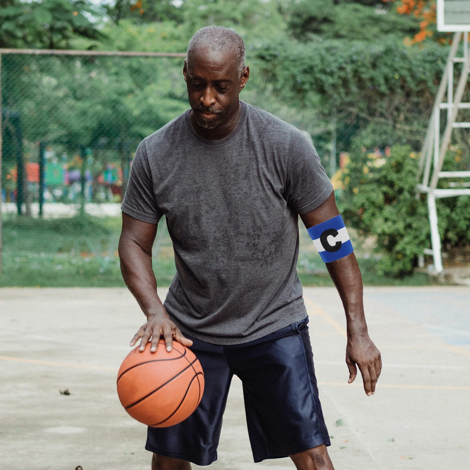 

2Pcs Nylon Soccer Captain Armbands Football Team Leader Elastic Anti-Slip Sports Accessories for Football Basketball Hockey