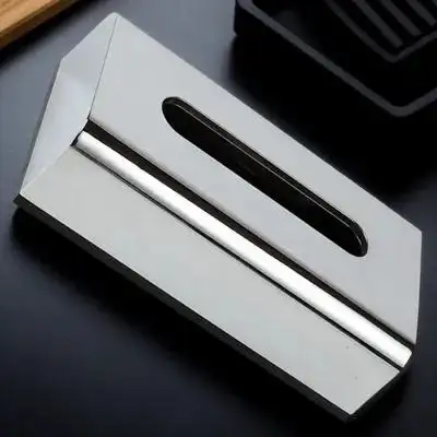 Multifunktionell Silverpläterad näsduksask Modern pappersbehållare Heminredning Ansiktsnäsdukar Organiserare Skrivbordsförvaringslåda Servett 10 best sales silverförpackning med näsdukar - №1