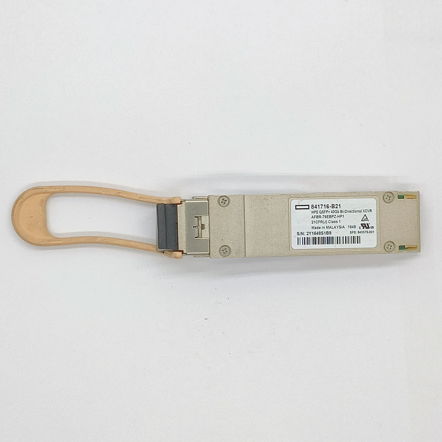 For 841716-B21 HPE QSFP+ 40Gb Bi-directional XCVR AFBR-79EBPZ-HP1 Transceiver (Pre-Owned)