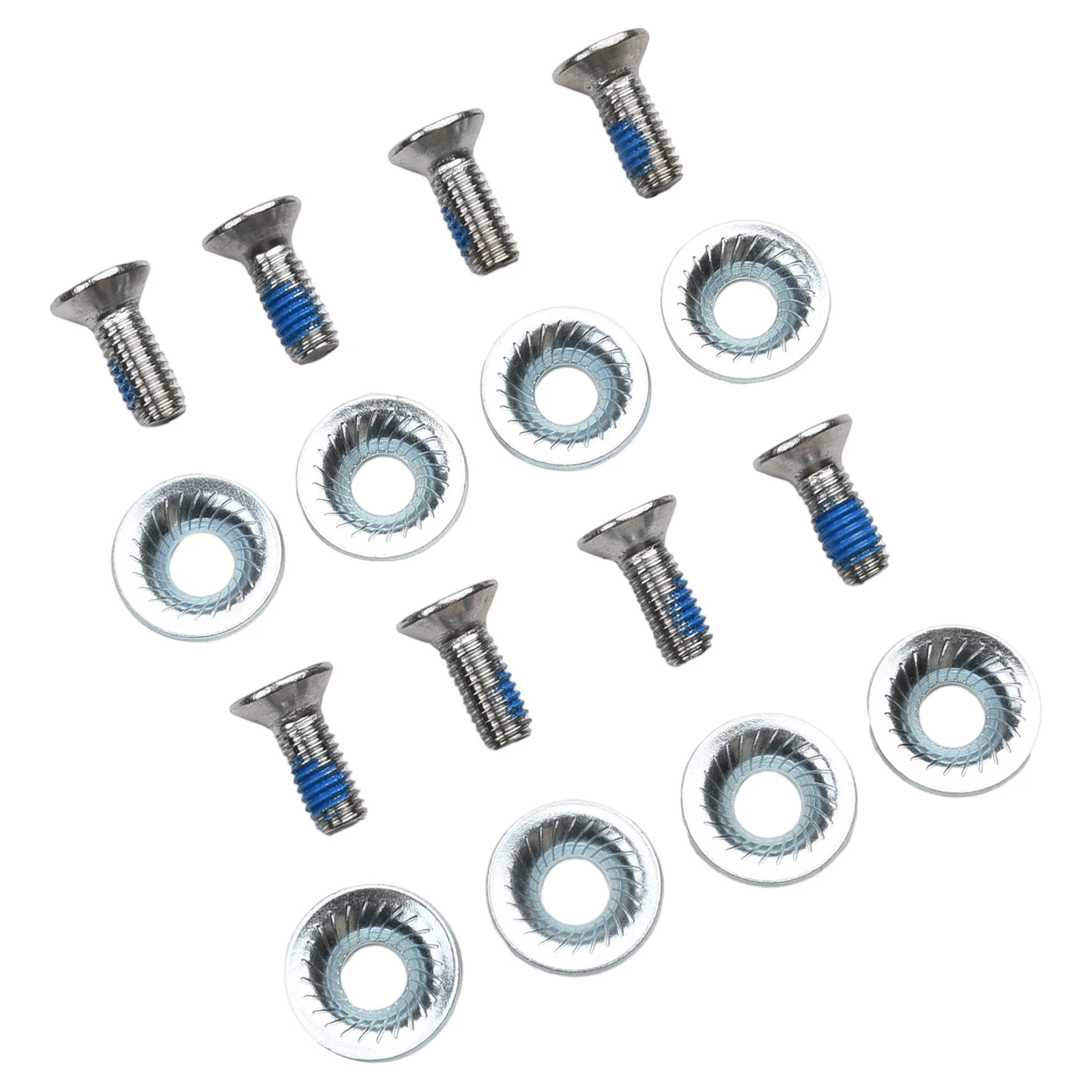 1 1 Fixing Screws Bolts 8pcs 4 Sets Binding Washer M6 Replacement Safely Locking Snowboard 16mm Length About 20g