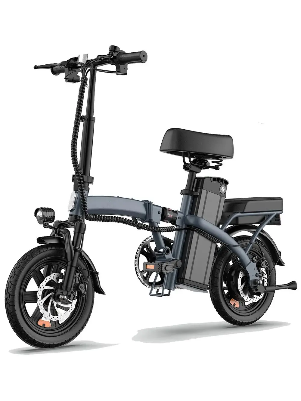 AliExpress NONE 14-inch All-terrain fat tire E-Mountain bike URLIFE F1L adult E-bike 48V 7.5Ah battery 250W Motor Foldable Electric Bike