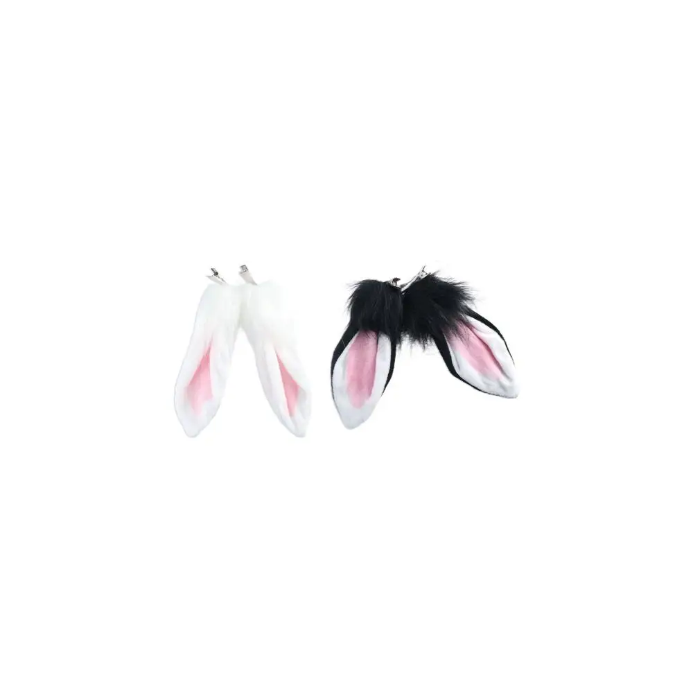 Plush Headwear For Women Headdress For Girls Side Clip Rabbit Ear Hairpins Hair Accessories Korean Style Hairpins