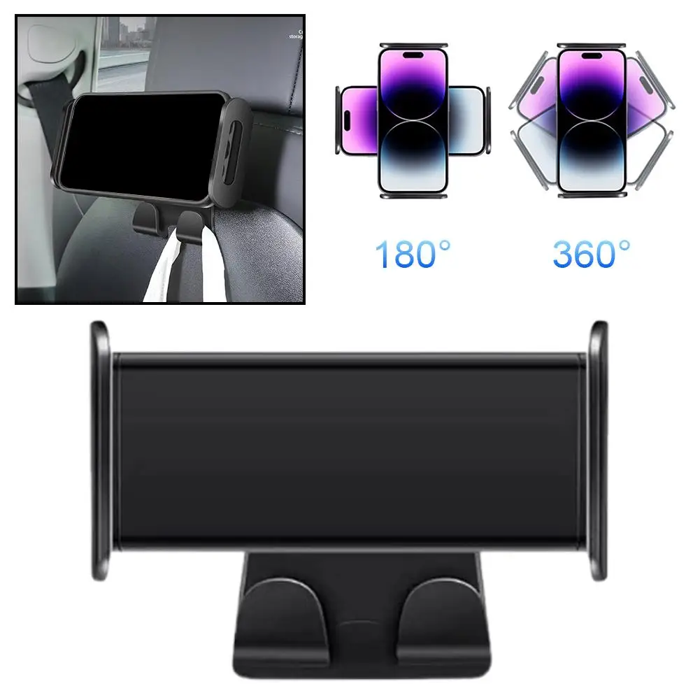 

Крючок на подголовник для спинки автомобильного сиденья с зажимом, держатель для планшета, подставка для телефона для Tesla Y 2026, кошельки, сумка для продуктов, сумка F1N1