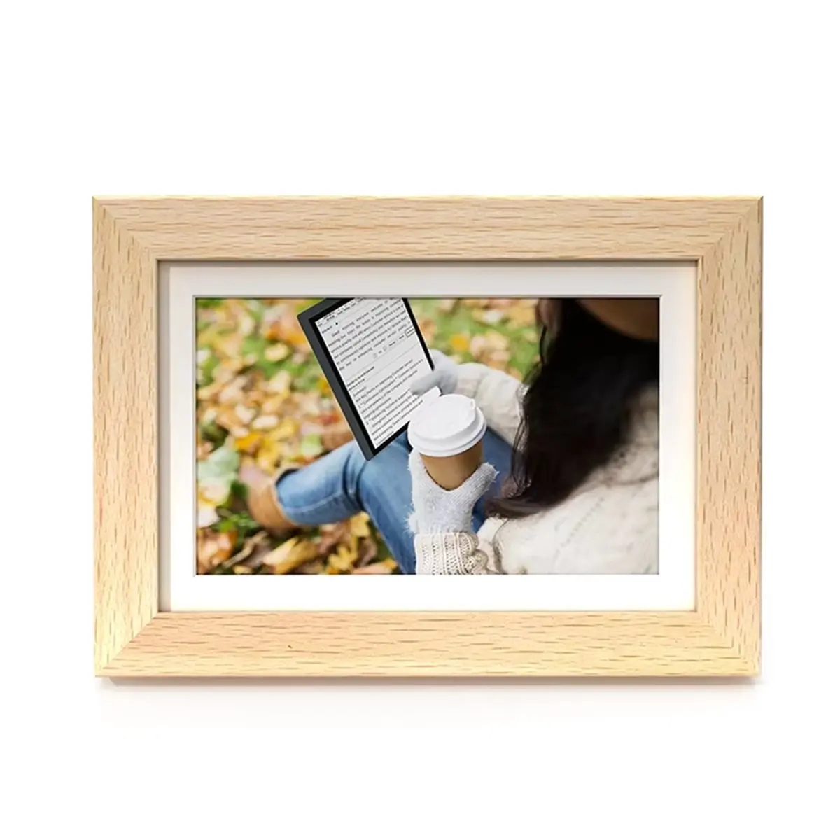 DT599 STOCK-7.3'' Color Display Digital Photo Frame WiFi Smart Digital Picture Frame Eye-Comfort Blue Light-Free for Family