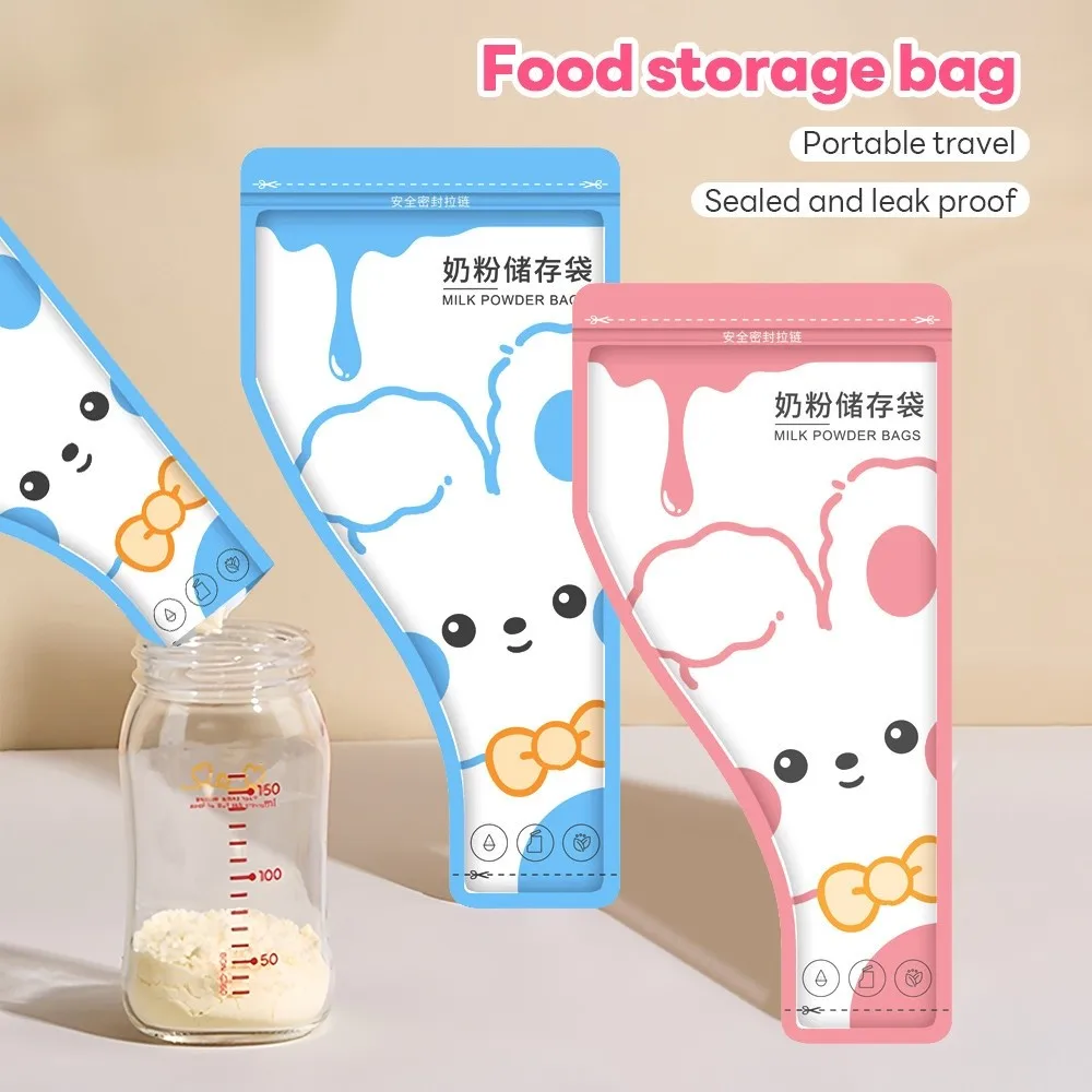 30PC New Double Sealed Disposable Milk Powder Bag Leakproof Cartoon Leakproof Milk Bag Travel Milk Bag Milk Storage Mother & Kid