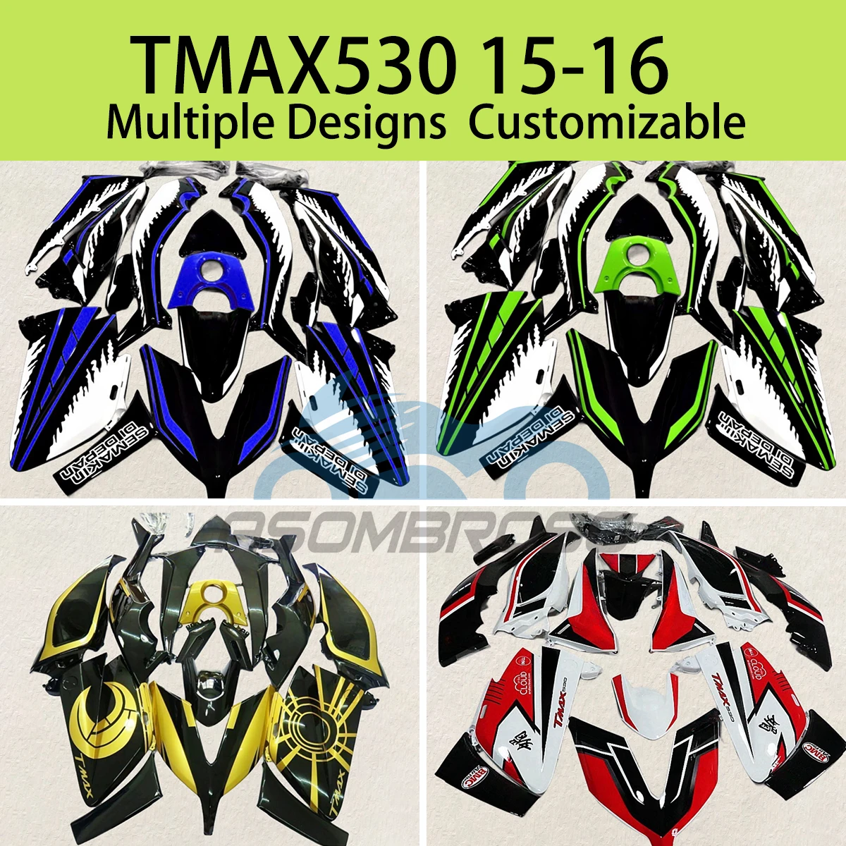 

Motorcycle Fairing Kit TMAX530 15 16 ABS Injection Complete Fairings Bodywork for YAMAHA T-MAX530 2015 2016