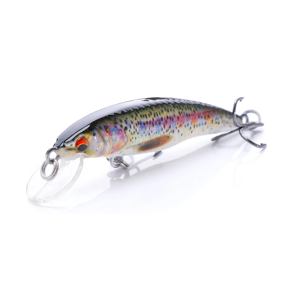 

Lifelike Trout Mini Top Water Hard Artificial Bait Crankbaits Minnow Fishing Lures Fish