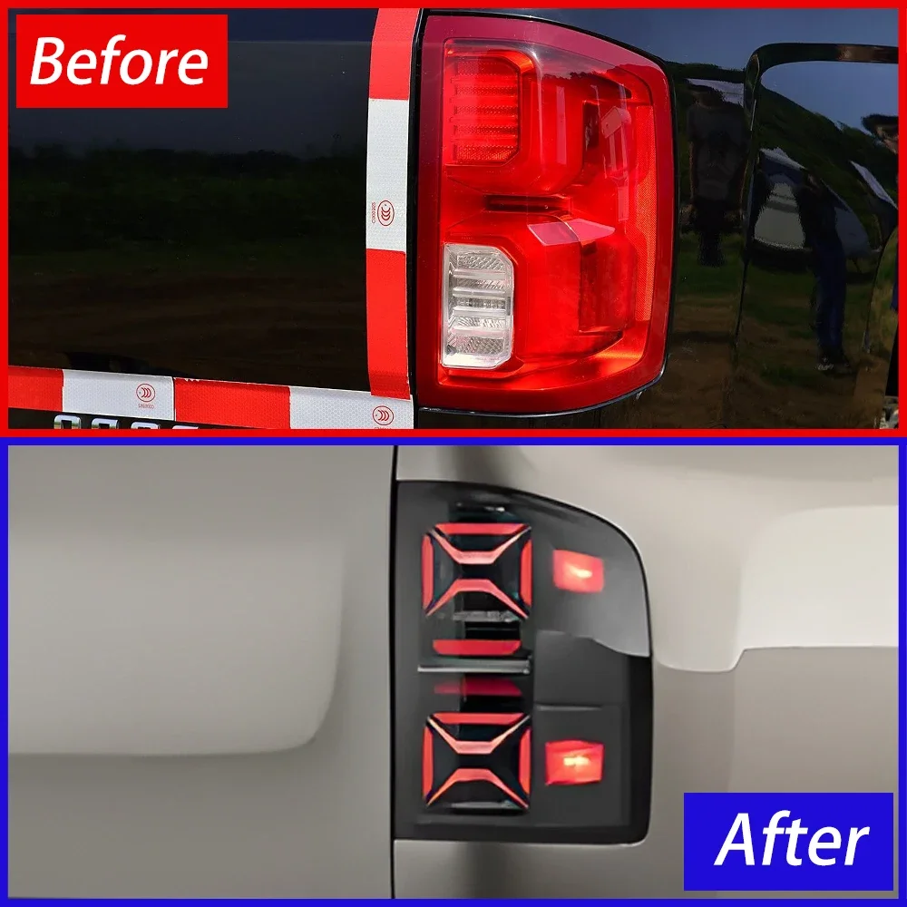 Car Taillights Assembly For Chevrolet Silverado 2007-2018 LED Auto Rear Lamps Upgrade Highlight The Brake Lights Accessories