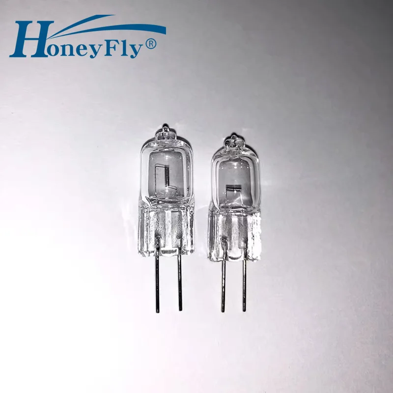 HoneyFly 5 szt. Żarówka deuterowa G4 UV 12V 20W/30W 6V 10W/20W/30W spektrofotometr ultrafioletowy lampa halogenowa żarówka 64258 kwarcowy