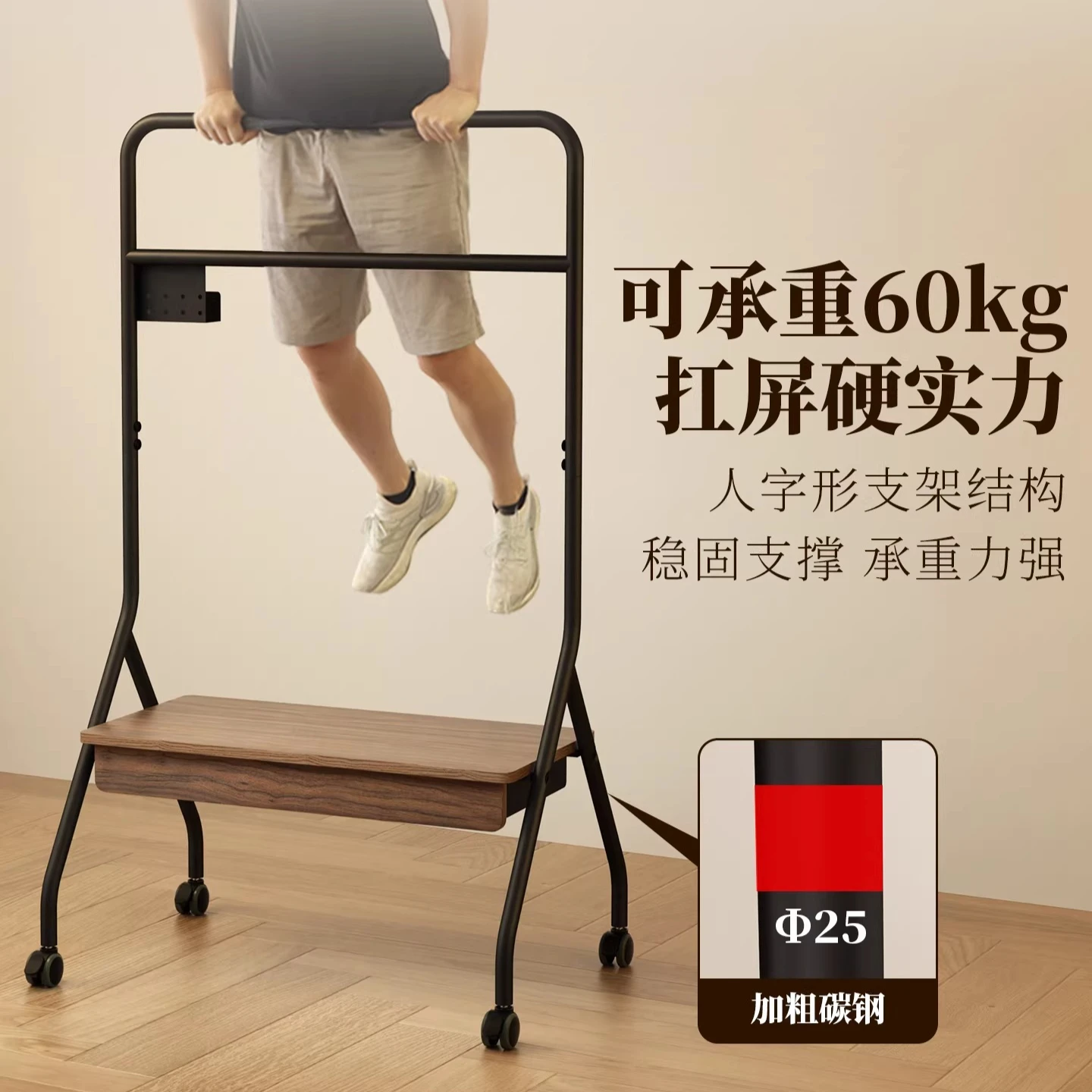 

With drawer mobile TV stand Home floor pulley for 55/65/75/85 inch TV stand