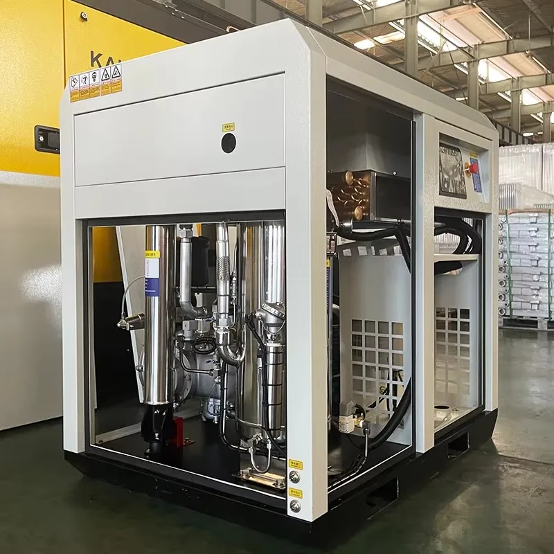 SUNHI Hochwertiger tragbarer Luftkompressor, 37 kW, 6,2 m3/min, ölfrei, für chemische Pflanzen