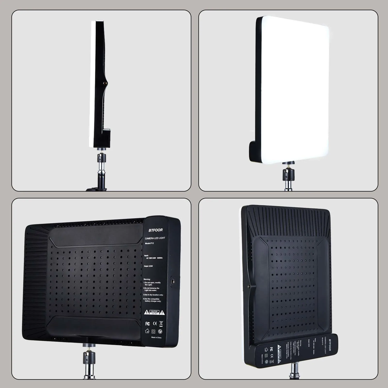 Photo Studio LED 3000k-6500k Video Fill Lamp Light Panel Photography Lighting With Tripod Stand Long Arm EU Plug For Live Stream