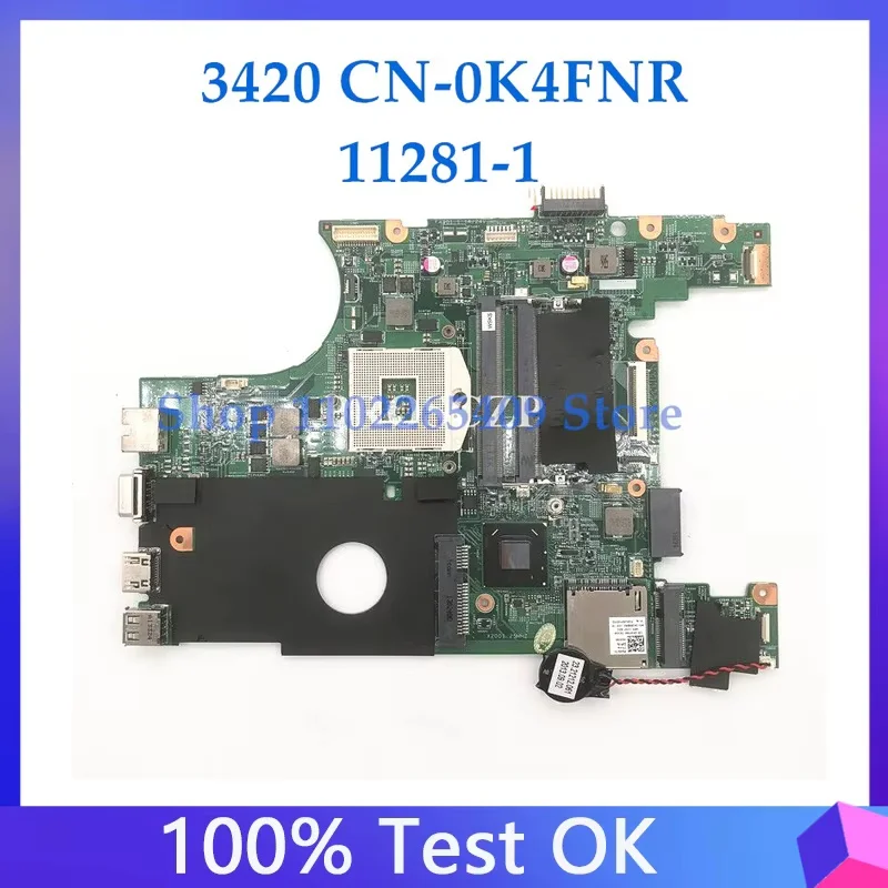 

K4FNR 04FNR CN-0K4FNR Mainboard For Dell Vostro V2420 2420 V3420 3420 Laptop Motherboard SLJ8F HM75 11281-1 DDR3 100% Tested OK