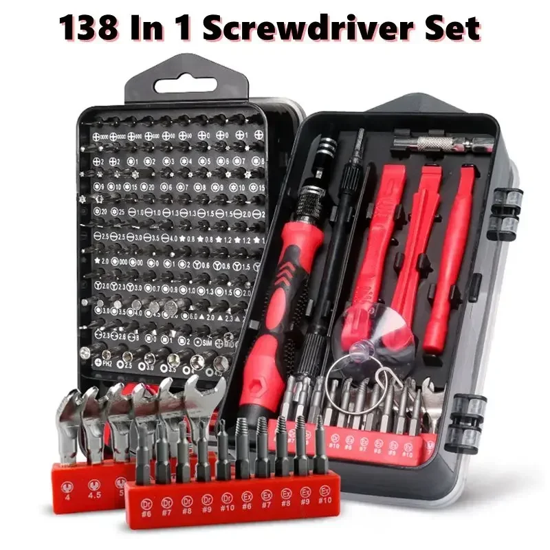 

Phone Set 138 Wrench Hand Remover Screw Phillips Kit Bit Magnetic Torx Tools Repair With 1 Screwdriver Driver Electrical In