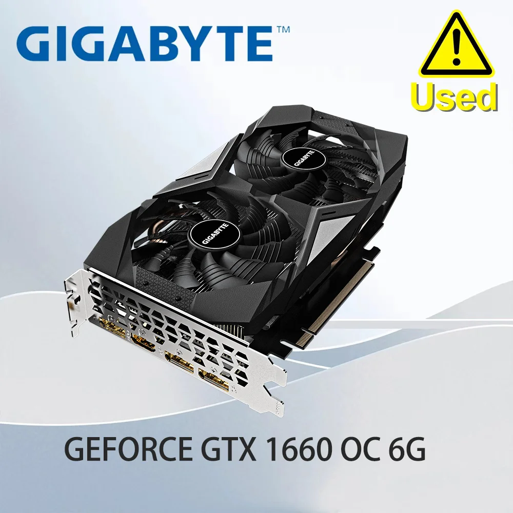 GIGABYTE GeForce ®   Tarjeta Gráfica GTX 1660 OC 6G 8002MHz GDDR5 6GB PCI Express 3.0 16X 1×HDMI 3×DisplayPort