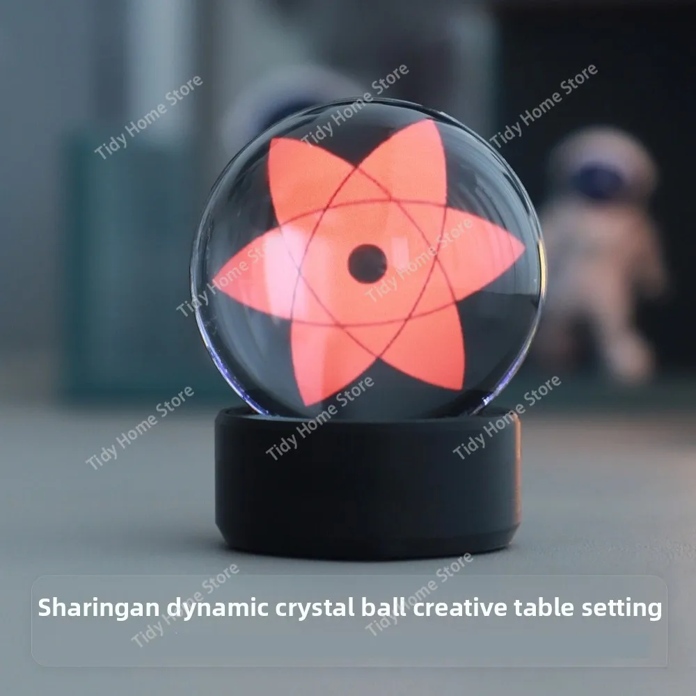 

Kaleidoscope Sharingan Desktop Ornament with LED Music Rhythm Display