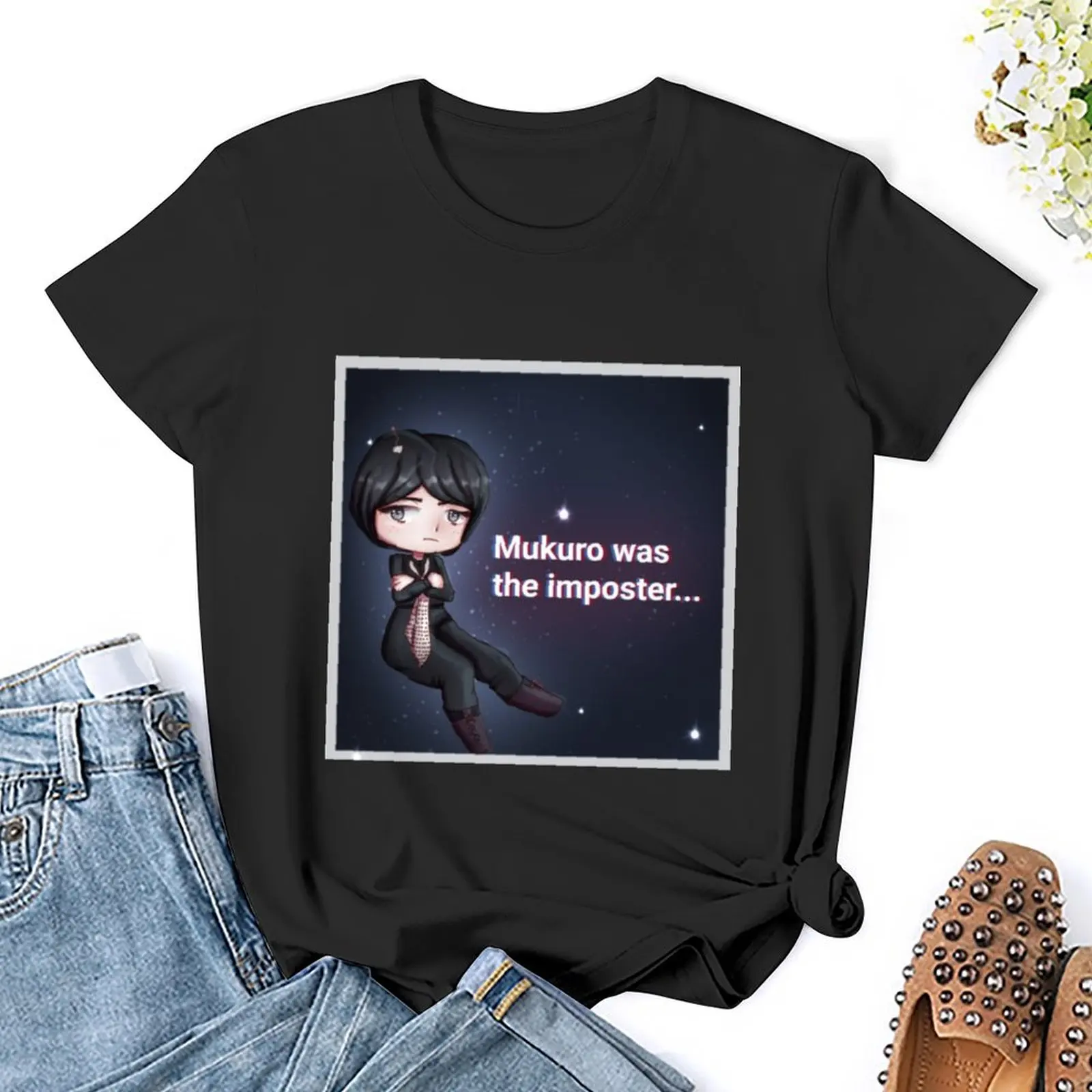 Imposter mukuro T-Shirt female new edition white t shirts for Women