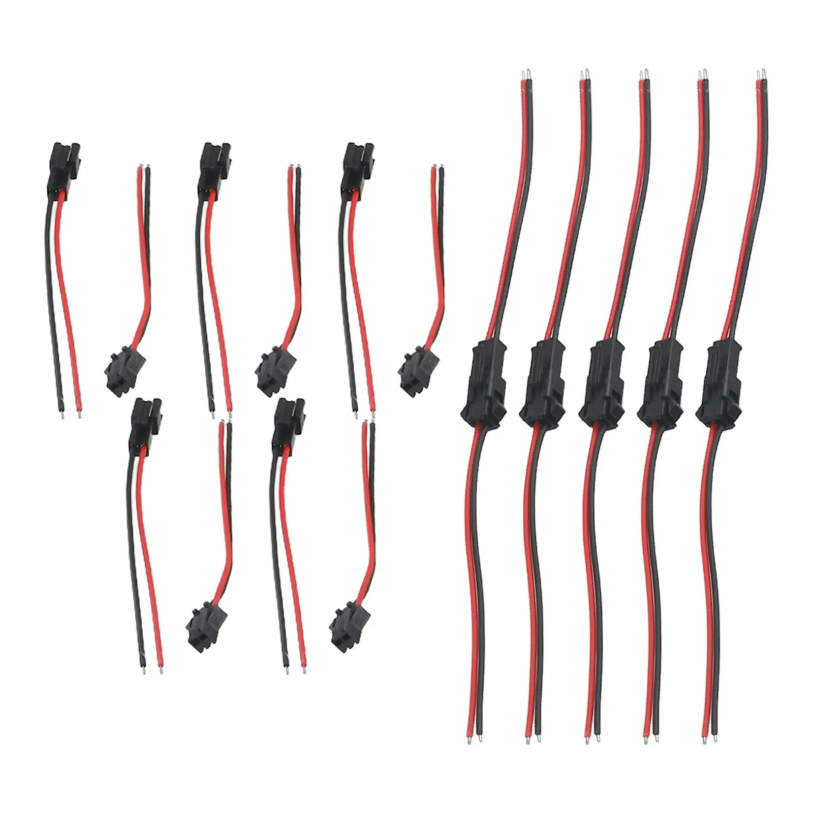 Male Female Terminal Wire Connectors 20pcs Pack for Routine Electrical Maintenance and Installation Tasks 10cm Per Connector