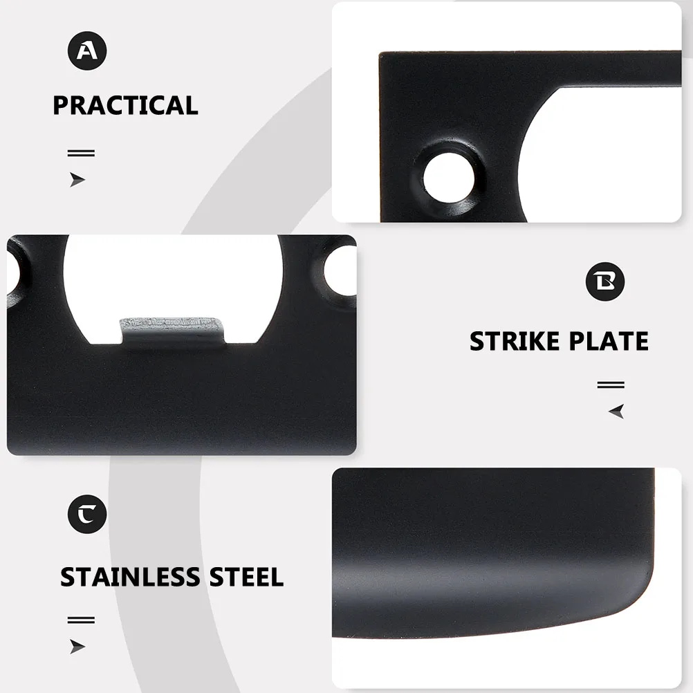 

2Pcs Stainless Steel Deadbolt Strike Plates Door Reinforcement Plate Door Lock Cover Plate Easy Installation Hole Filler