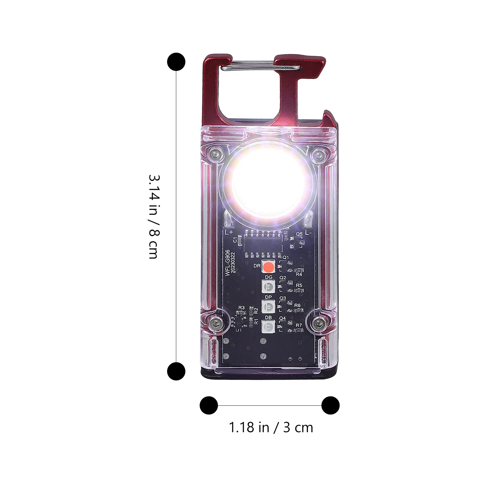 

1Set Mini Keychain Flashlight Rechargeable Pocket Flashlight High Brightness Light for Outdoor Activities and Daily Use