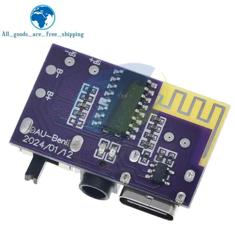 DC 3,5 V-5 V 5 W Bluetooth 5,4 Mono Verstärker Decoder Board MP3 Player TWS 3,5mm AUX Modul Empfänger TZT DIY Lautsprecher