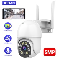 JOOAN 5MP 3MP PTZ WiFi Camera Outdoor Speed Dome Auto Tracking Security IP Camera 5X Zoom HD Night Color CCTV Video Surveillance
