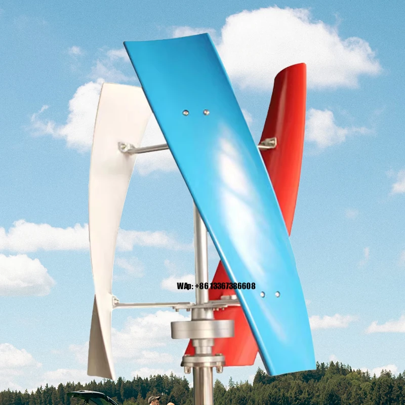 رائجة البيع 5kw 10kw 20kw محور الطاقة السكنية X نوع مولد منخفض دورة في الدقيقة توربينات الرياح العمودية #1