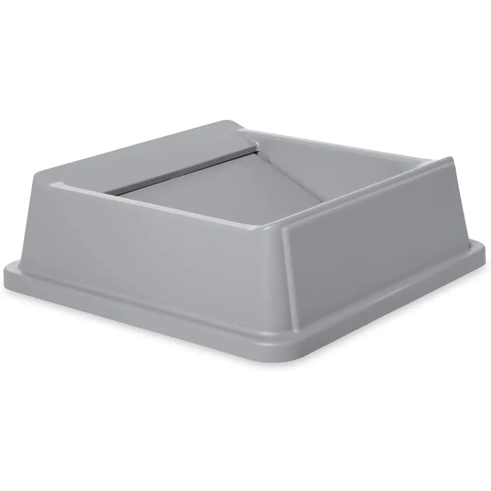 

Gray Square Swing Top Trash Can Lid, Compatible with 35/50 Gallon Square Waste Containers