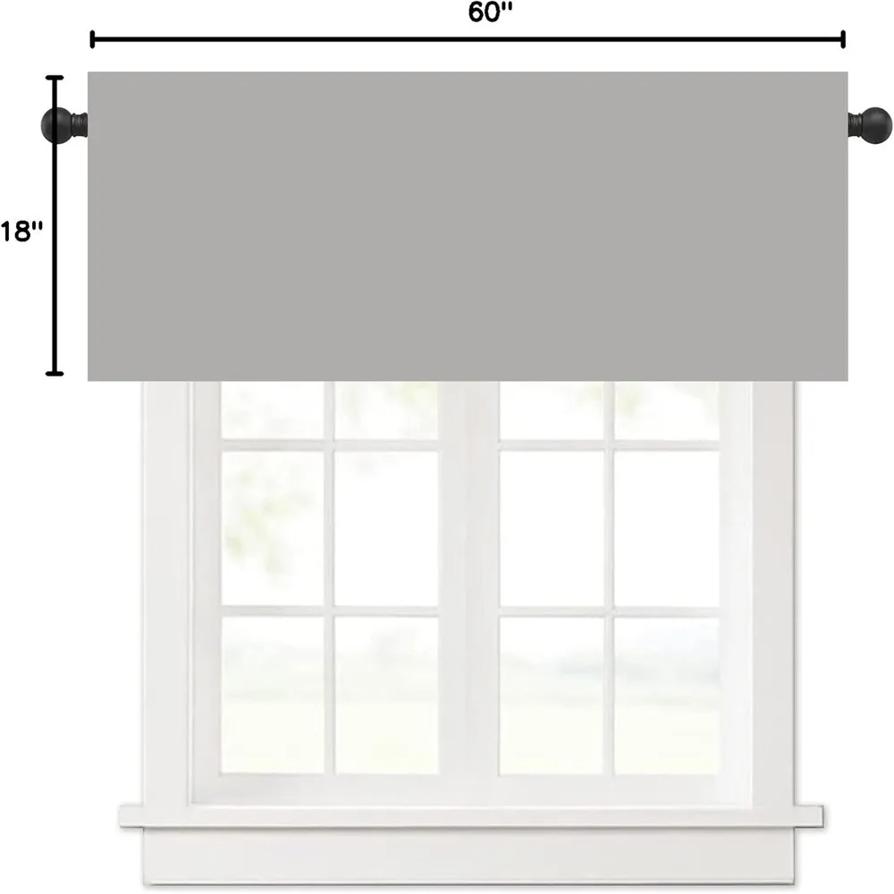 Valentine'S Day Coffee Cup Kitchen Curtains, Heart Polka Dot Patterned Polyester Curtain Valance, Sweet Romantic Short Curtains