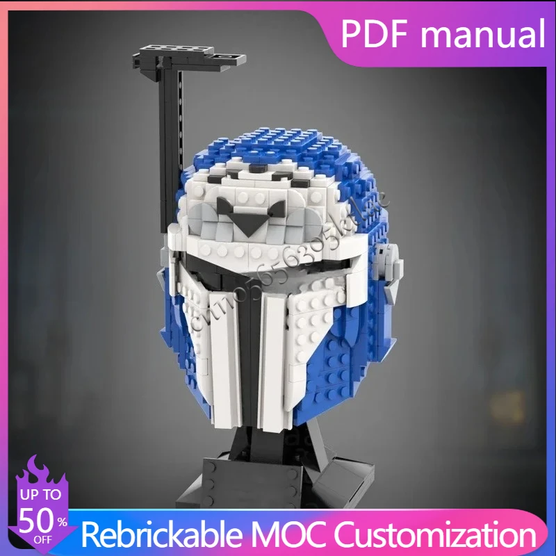 

Moc 569 pcs Mandalorian Kryze Helmet Star Battle Model Building Blocks Bricks Diy Education AssemblyFor Children present Gift