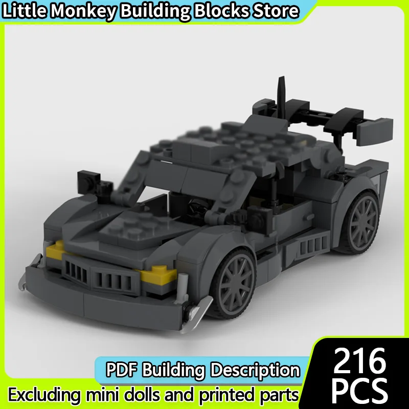 

Speed Racing Car Model MOC Building Bricks GT3 Concept Sedan Modular Technology Children Holiday Gifts Assemble Toys Suit