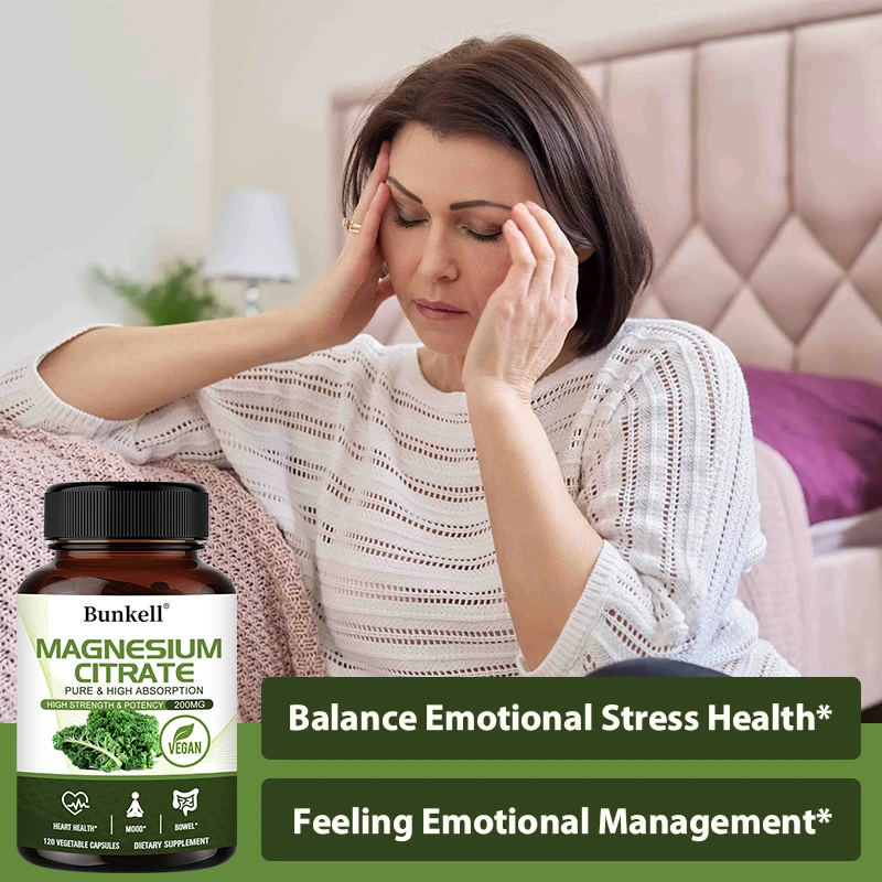 แมกนีเซียมซิเตรต - อาหารเสริมเพื่อการผ่อนคลาย กระดูก ลําไส้ การนอนหลับ สุขภาพของหัวใจ กล้ามเนื้อและการเผาผลาญ