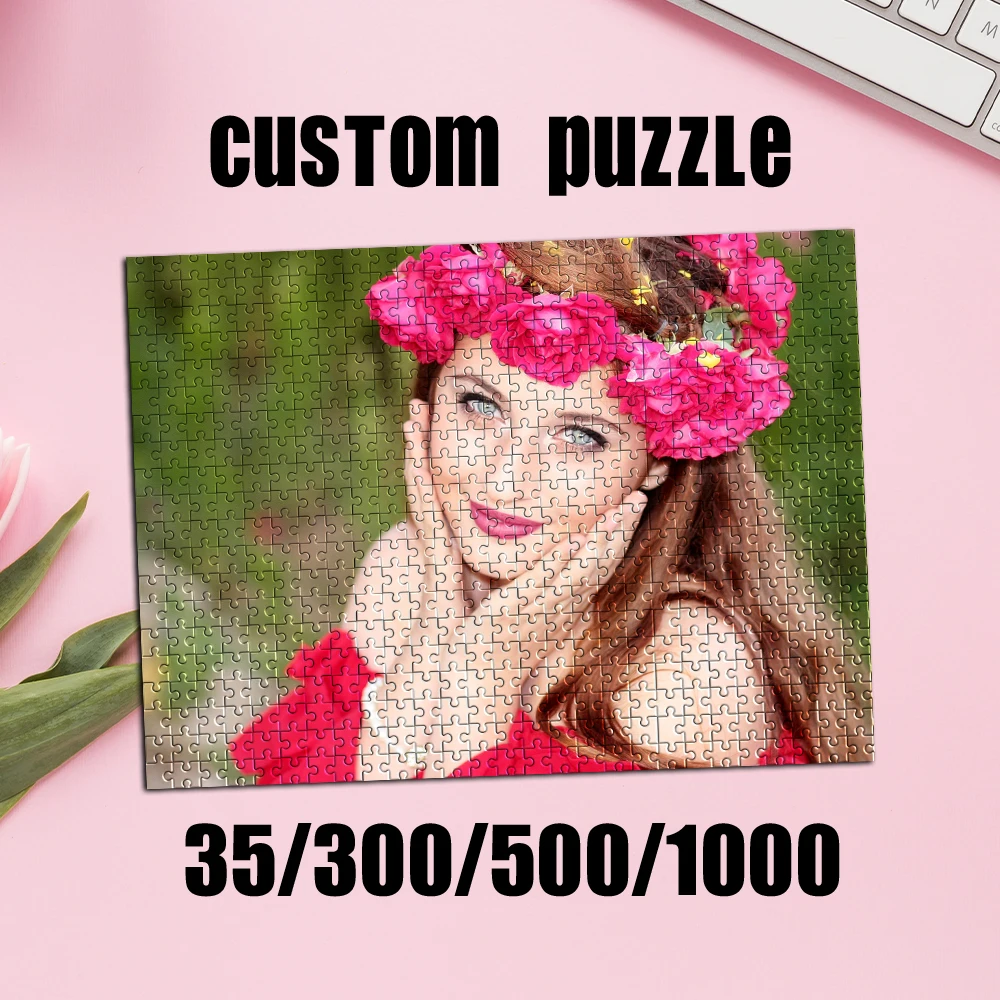 

35/300/500/1000pcs Personalized Custom Photo Puzzle wedding photos Customize Custom Gift Jigsaw Puzzle Jigsaw Board