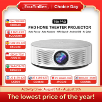 NEW Touyinger T60 pro Auto Focus Full HD 30000Lumens 1080P Projector for 4K  5G WiFi  Home Theater Cinema Beamer