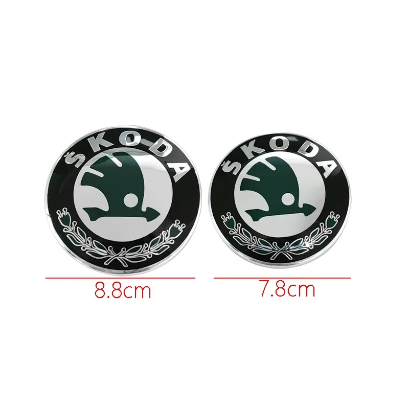 Car Rear Front Emblem Trunk Badge Sticker for Skoda Kodiaq Karoq 2 A7 Tour VRS Superb Octavia Yeti Fabia 1 Rapid Accessories